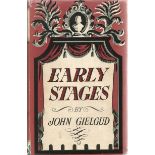Signed Hardback Book Early Stages by John Gielgud First Edition 1939