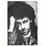 Bob Geldof signed 10x8 black and white photo.