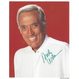 Andy Williams 10x8 Coloured Signed Photo