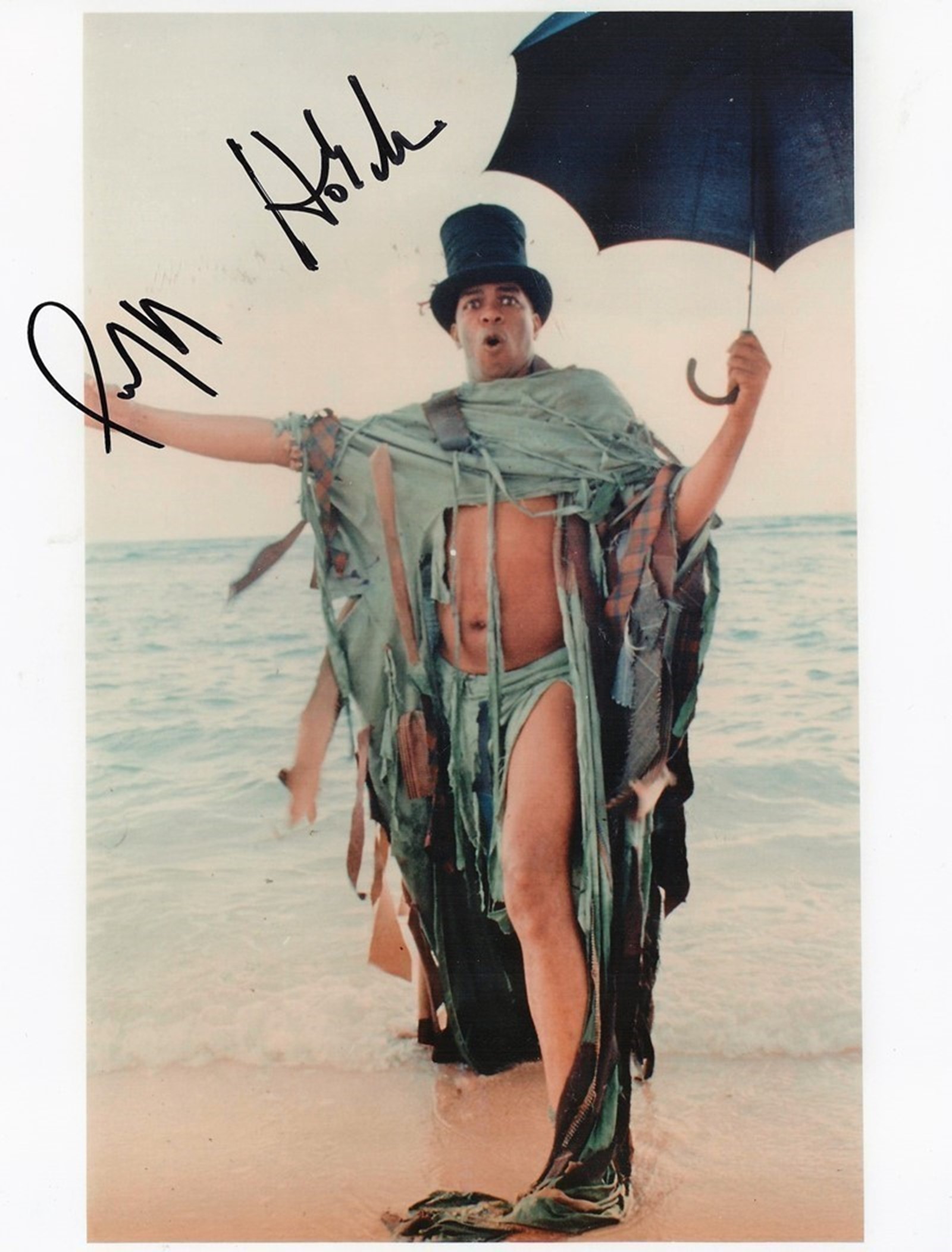 Actor Geoffrey Holder signed 10x8 Coloured Photo