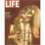 Shirley Eaton signed James Bond 10 x 8-inch colour photo from Goldfinger.
