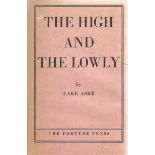 Signed Hardback Book The High and The Lowly by Lake Aske 1956
