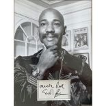 Singer Errol Brown 16x12 colour presentation photo with matted signed white card.