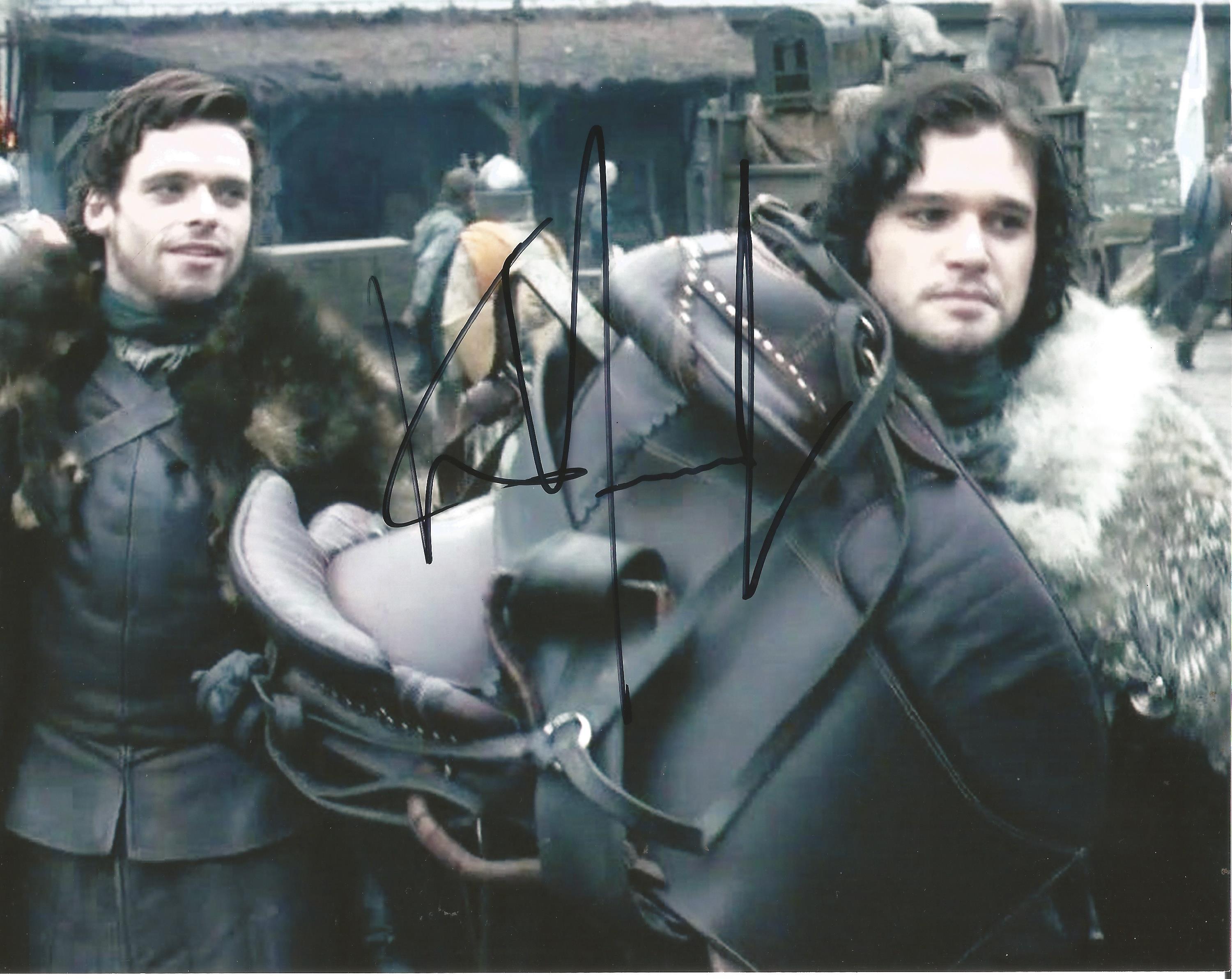 Kit Harington signed 10x8 colour photo. photo was taken during Kits role as Jon Snow on popular tele