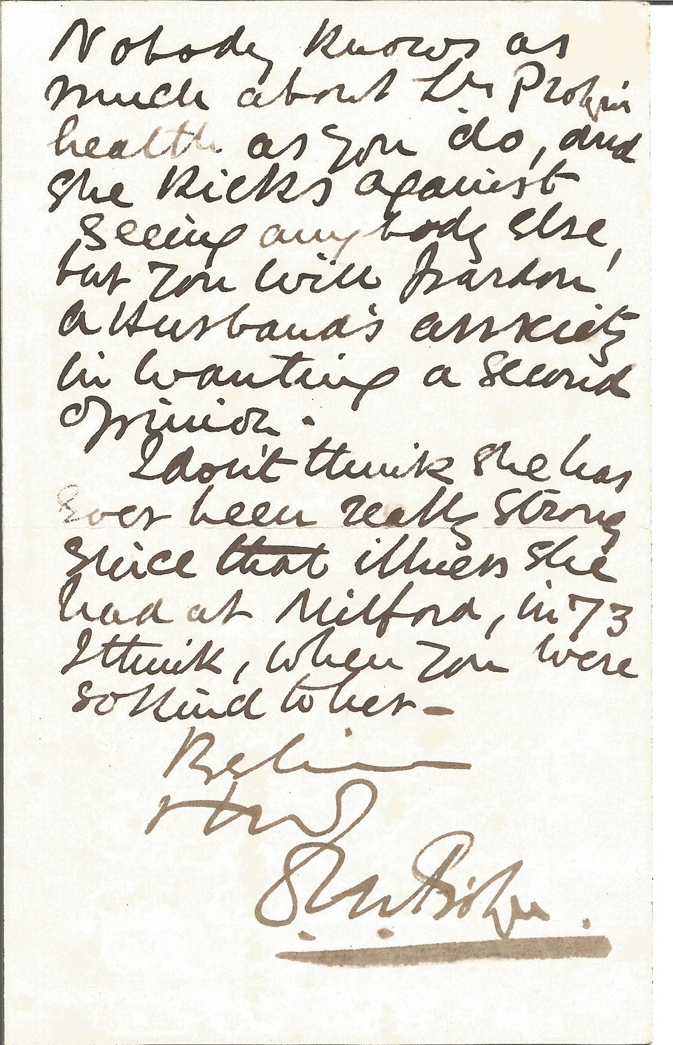 Sir Dighton MacNaghten Probyn VC handwritten letter 1879. (1833 1924), the first recipient of the Vi - Image 3 of 3
