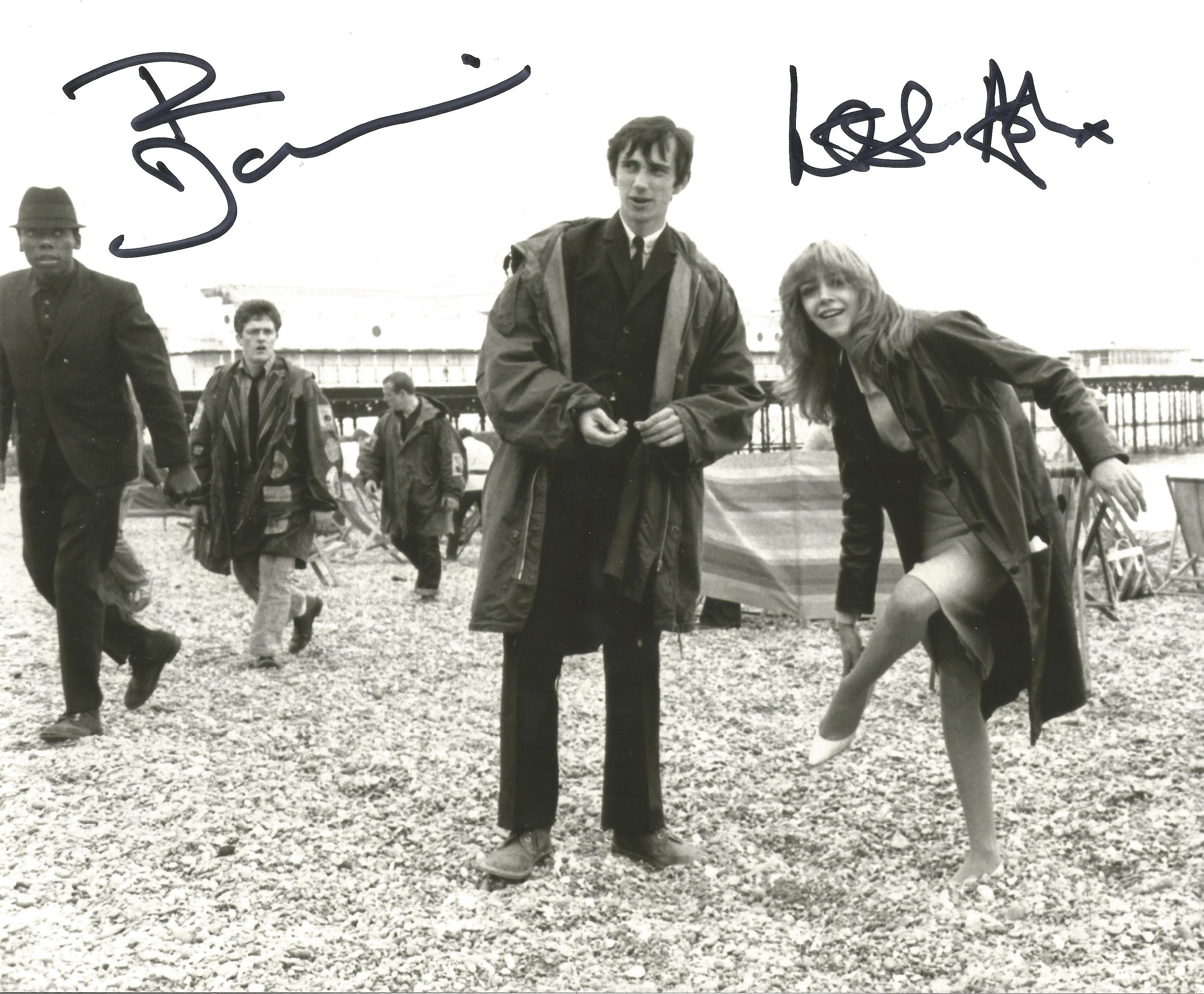 Quadrophenia Phil Daniels and Leslie Ash signed photo.