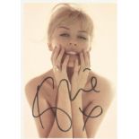 Kylie Minogue music signed 6 x 4 inch colour portrait photo