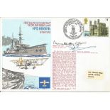 WW2 Mountbatten of Burma and Mjr J Sampson signed 1978 official Navy cover RNSC (2)12 comm. HMS Hibe