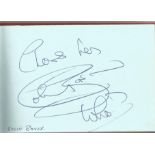 90 Entertainment autographs signed in Red Autograph book