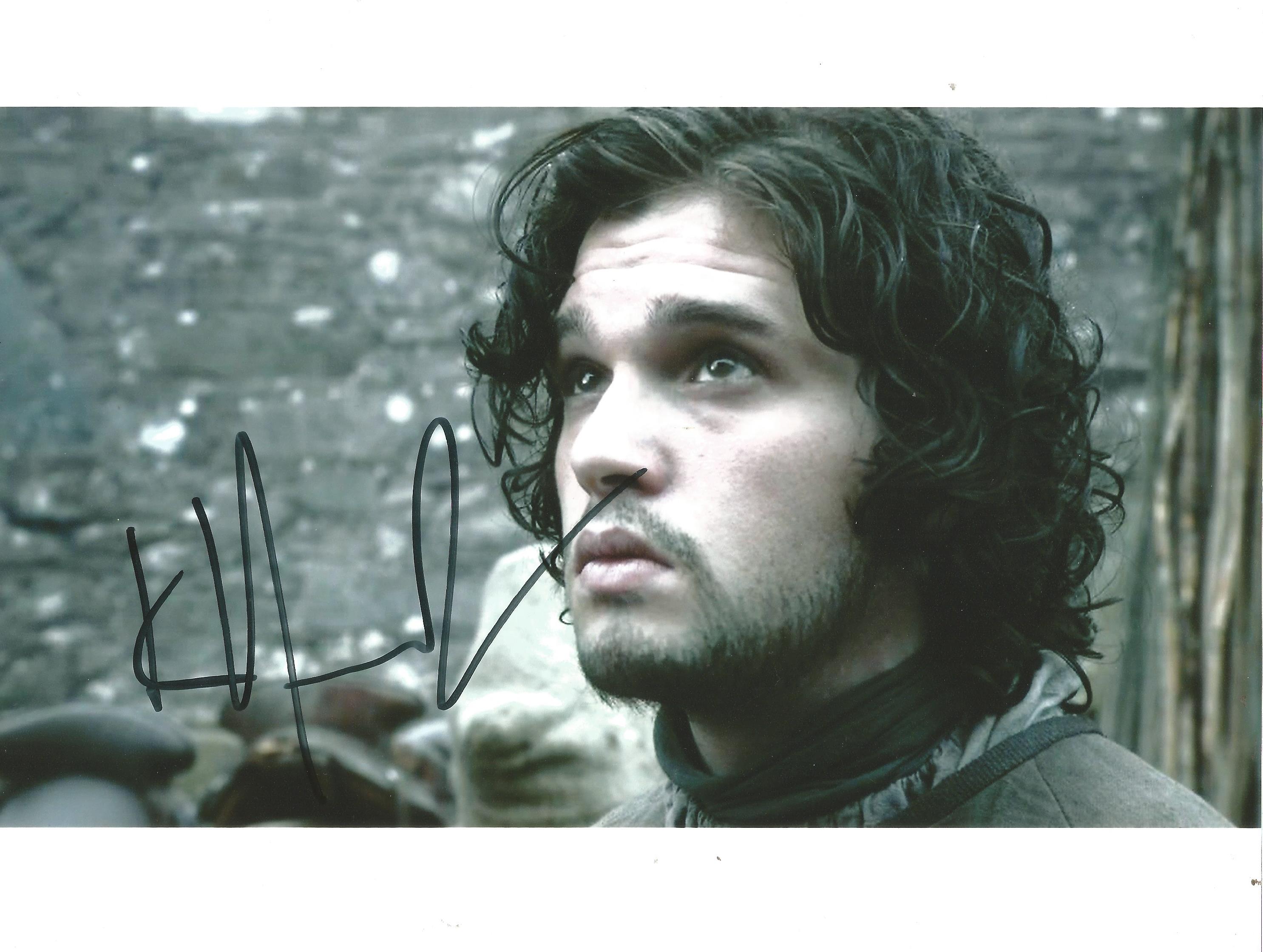 Kit Harington signed 10x8 colour photo. photo was taken during Kits role as Jon Snow on popular tele