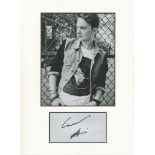 Conor Maynard music, signature piece autograph presentation. Mounted with unsigned photo to