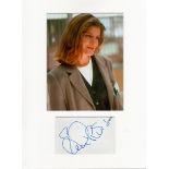 Rene Russo signature piece autograph presentation. Mounted with unsigned photo to approx. 16 x 12