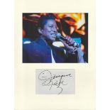 Jermaine Jackson music, signature piece autograph presentation. Mounted with unsigned photo to
