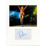 Marina and The Diamonds music signature piece autograph presentation. Mounted with unsigned photo to