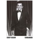 Casey Kasem actor signed black and white photo 10 x 8 inch. Kemal Amin Casey Kasem was an American