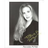 Mercedes McNab signed black and white photo 10 x 8 inch. Mercedes Alicia McNab is a retired Canadian