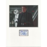 Domhnall Gleeson from Star Wars actor signature piece autograph presentation. Mounted with