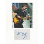 Carl Barat Libertines music, signature piece autograph presentation. Mounted with unsigned photo