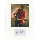 Carl Barat Libertines music, signature piece autograph presentation. Mounted with unsigned photo