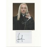 Jason Isaacs from Harry Potter actor signature piece autograph presentation. Mounted with unsigned