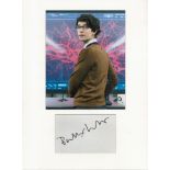 Ben Whishaw matted signature piece featuring a colour photograph and a signed card. James Bond actor