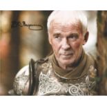 Ian McElhinney Game of Thrones Barristan Selmy actor signed colour photo 10 x 8 inch. Good