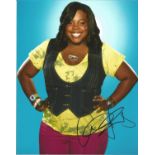 Amber Riley signed colour photo 10 x 8 inch. Amber Patrice Riley, sometimes known magnanimously as