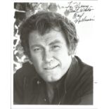 Earl Holliman actor signed 10 x 8 inch Black And White Photo. Dedicated. Henry Earl Holliman is an