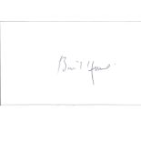 Basil Hume Signed 5x3 White Card. George Basil Hume OSB 2 March 1923 - 17 June 1999 was an English