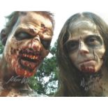 Kent Wagner and Veronica Wagner Walking Dead actor signed colour photo 10 x 8 inch shot. Kent Wagner