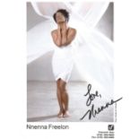 Nnenna Freelon signed colour photo 10 x 8 inch. Good condition. All autographs come with a
