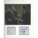 Colin Firth and Geoffrey Rush from the Kings Speech actor signature piece autograph presentation.