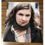 Lena Dunham Signed 10 x 8 inch Colour Photo. Good condition. All autographs come with a