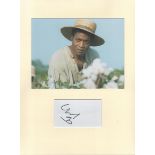 Chiwetel Ejiofor from 12 years a Slave actor signature piece autograph presentation. Mounted with