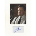 Colin Firth signature piece autograph presentation. Mounted with unsigned photo to approx. 16 x 12