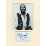 Geno Washington music, signature piece autograph presentation. Mounted with unsigned photo to