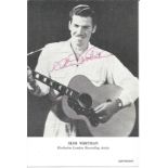 Slim Whitman Signed 5x3 Black And White Photo. Good condition. All autographs come with a