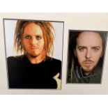 Tim Minchin well-presented double matted colour photographs, overall size 18x13. Good condition. All