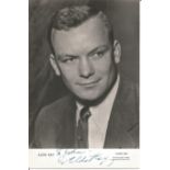 Aldo Ray actor signed 9x6 Black And White Photo. Dedicated. Aldo Ray born Aldo Da Re; September