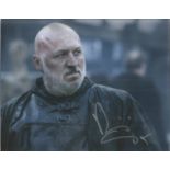 Dominic Carter Game of Thrones Janos Slynt signed colour 10 x 8 inch shot. Good condition. All