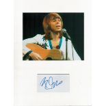 ABBA Bjorn Ulvaeus music signature piece autograph presentation. Mounted with unsigned photo to