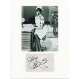 Anita Harris signature piece autograph presentation. Mounted with unsigned photo to approx. 16 x