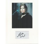 Alison Moyet music, signature piece autograph presentation. Mounted with unsigned photo to approx.