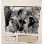 Nelson Eddy signature piece autograph presentation. Mounted with unsigned photo to approx. 16 x 12