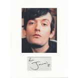 Jarvis Cocker music, signature piece autograph presentation. Mounted with unsigned photo to