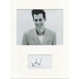 Mark Ronson music, signature piece autograph presentation. Mounted with unsigned photo to approx. 16