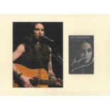 Amy MacDonald music, signature piece autograph presentation. Mounted with one signed photo and one