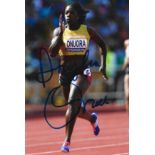 Olympics Anyike Onuora signed 6x4 colour photo.