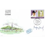 Cricket Godfrey Evans signed Cricket Leaders of the World FDC.