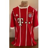 Football Robert Lewandowski signed Bayern Munich replica home shirt.
